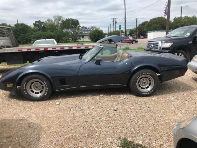 1981 Blue Chevrolet Corvette Convertible