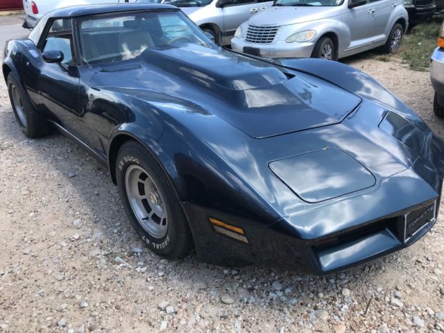 1981 Blue Chevrolet Corvette Convertible