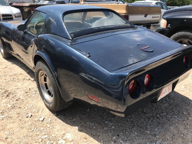 1981 Blue Chevrolet Corvette Convertible
