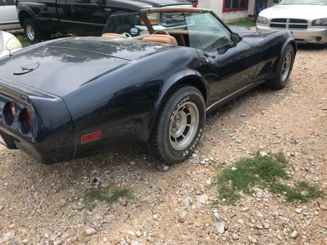 1981 Blue Chevrolet Corvette Convertible