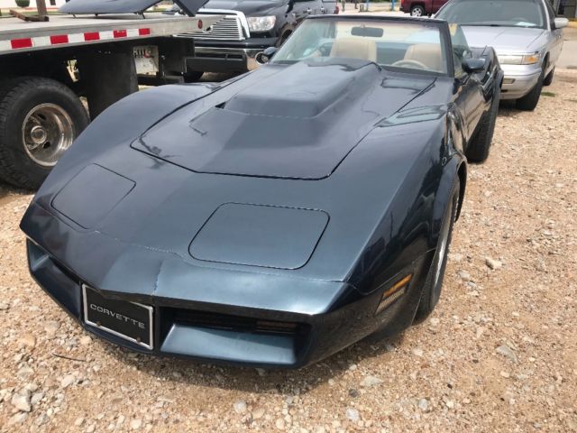 1981 Blue Chevrolet Corvette Convertible