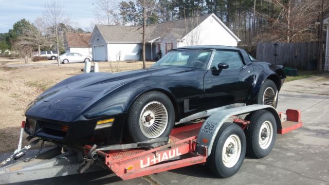 1981 Black Chevrolet Corvette Coupe