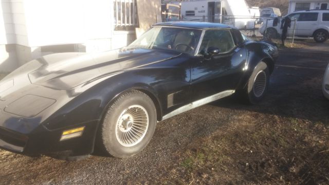 1981 Black Chevrolet Corvette Coupe