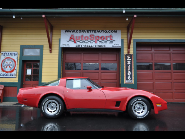 1981 Red Chevrolet Corvette --