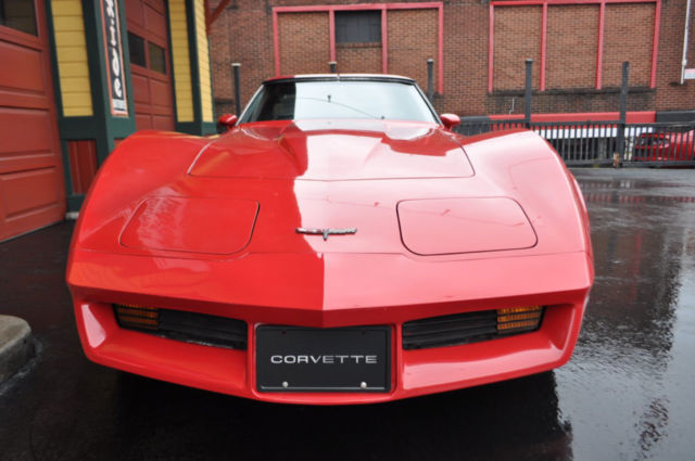1981 Red Chevrolet Corvette --