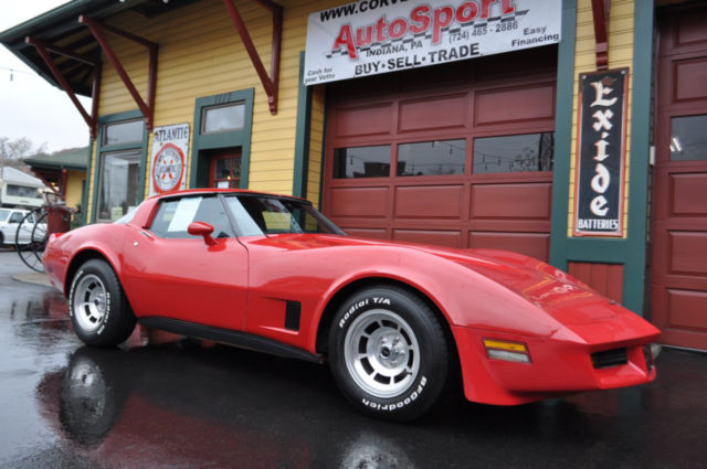 1981 Red Chevrolet Corvette --