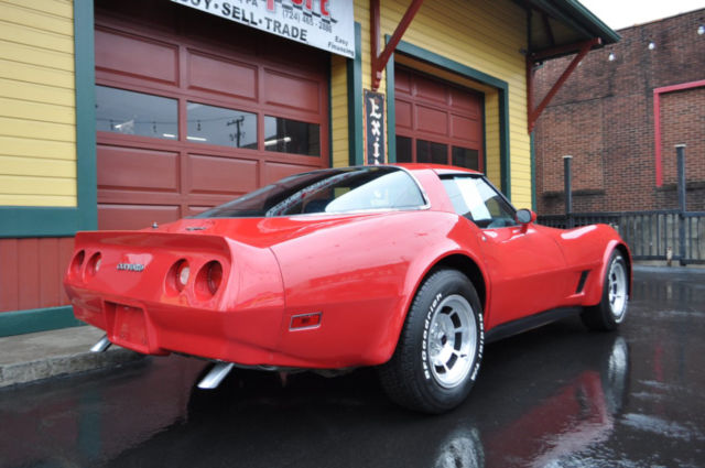 1981 Red Chevrolet Corvette --