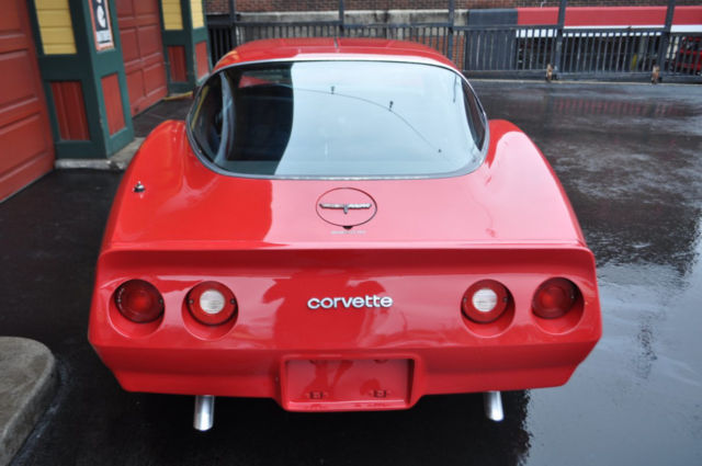 1981 Red Chevrolet Corvette --
