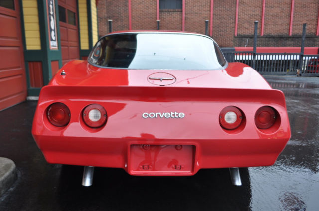 1981 Red Chevrolet Corvette --