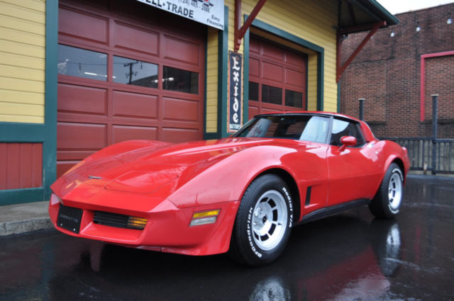 1981 Red Chevrolet Corvette --