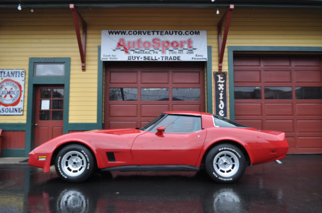 1981 Red Chevrolet Corvette --