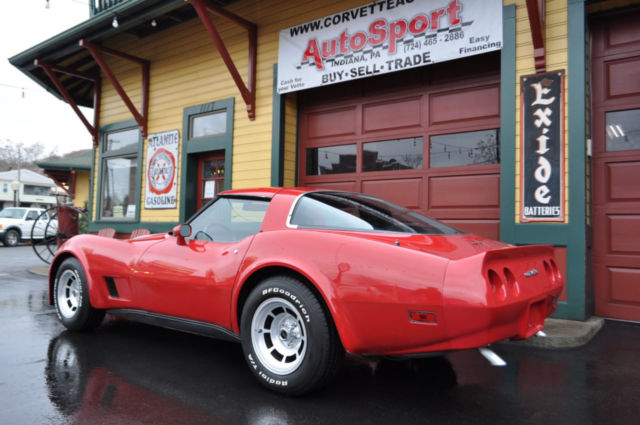 1981 Red Chevrolet Corvette --