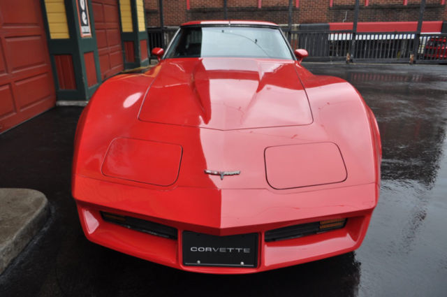 1981 Red Chevrolet Corvette --