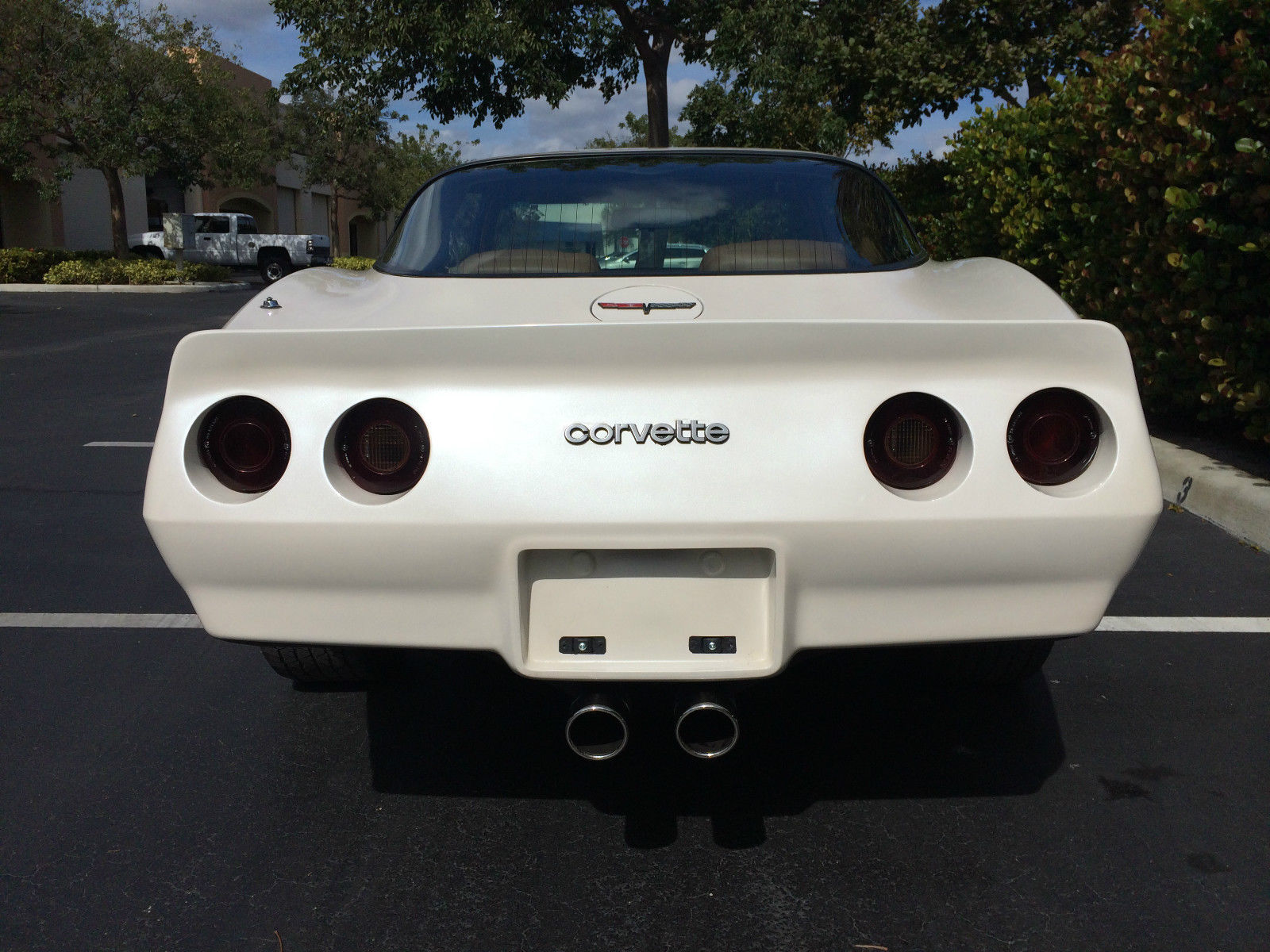 1981 White Chevrolet Corvette T-Top Coupe