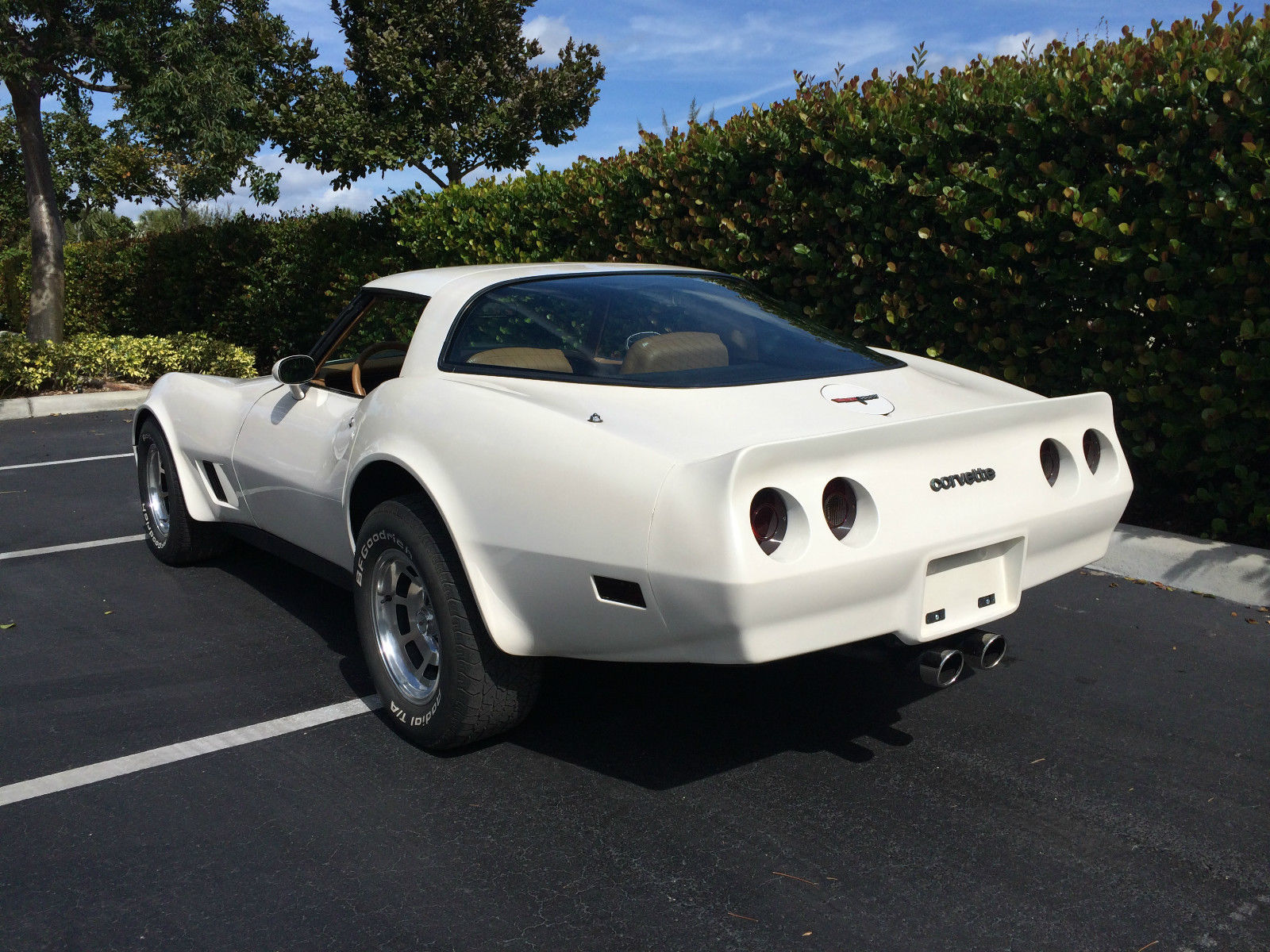 1981 White Chevrolet Corvette T-Top Coupe