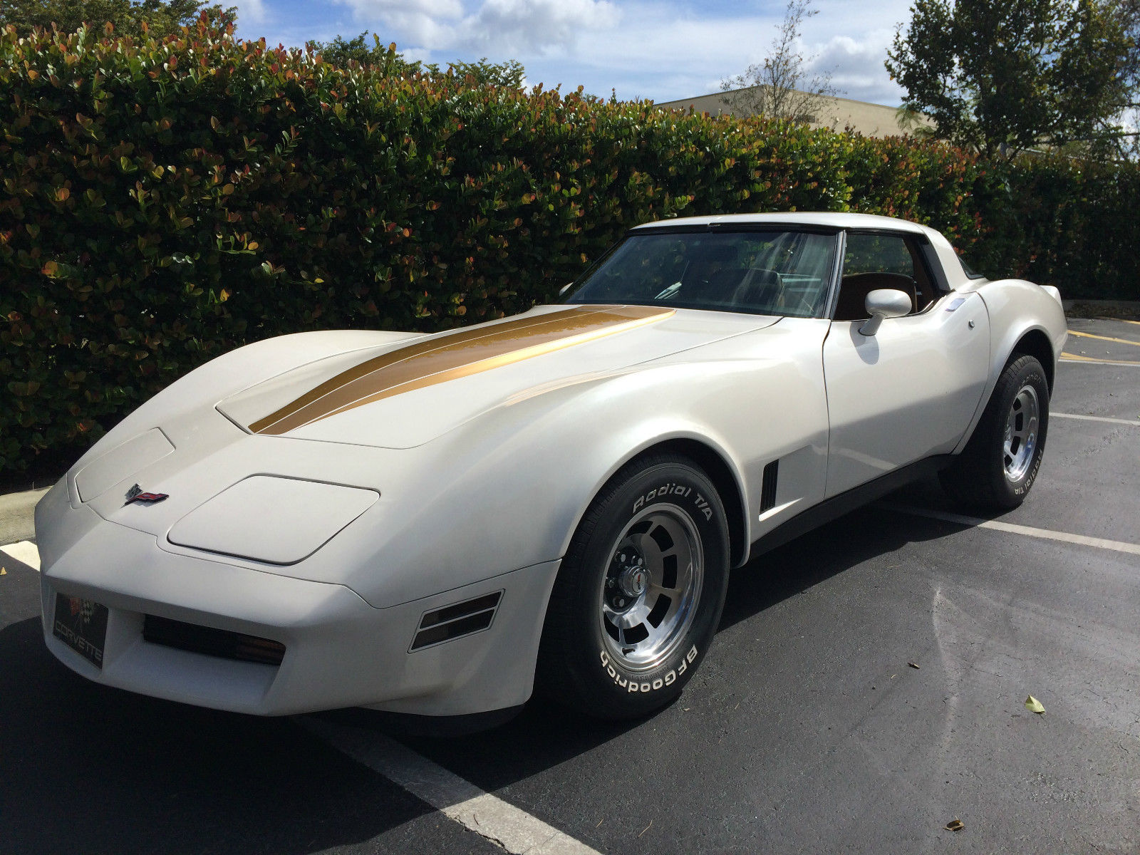 1981 White Chevrolet Corvette T-Top Coupe