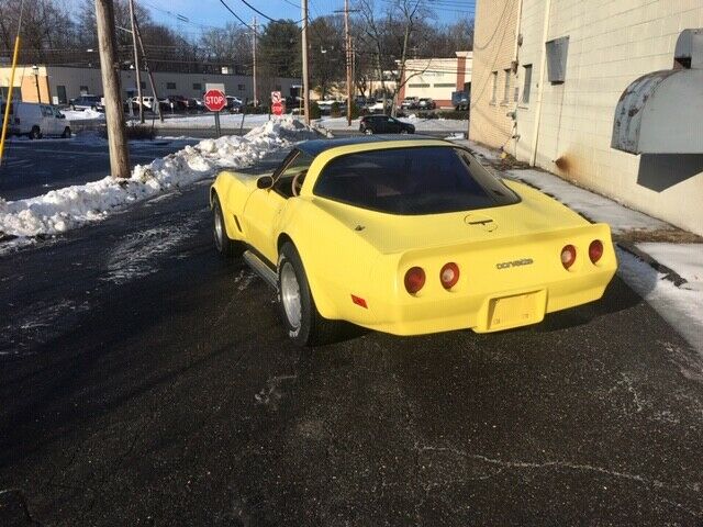 1981 yellow Chevrolet Corvette Coupe