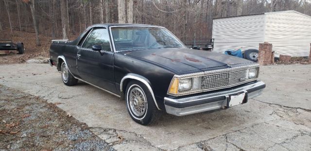 1981 Black Chevrolet El Camino