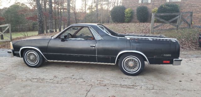 1981 Black Chevrolet El Camino