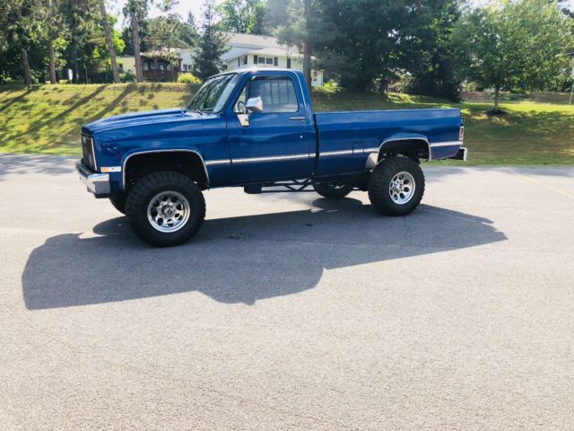 1981 FIJI BLUE PEARL Chevrolet K10 Pickup REGULAR CAB PICKUP