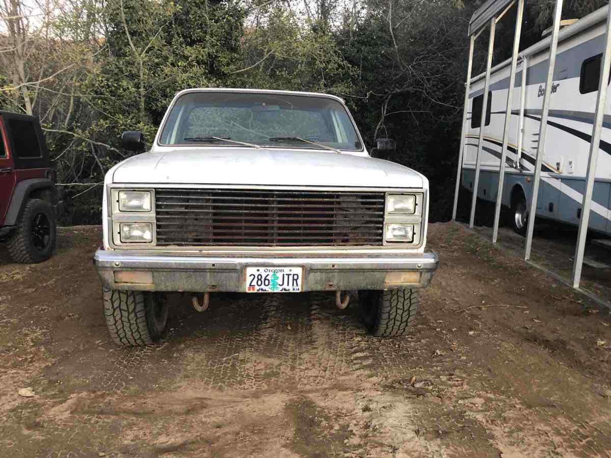 1981 White Chevrolet K20 Pickup