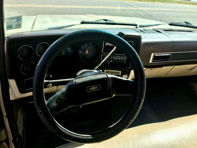 1981 Cream Chevrolet C-10 Standard Cab Pickup