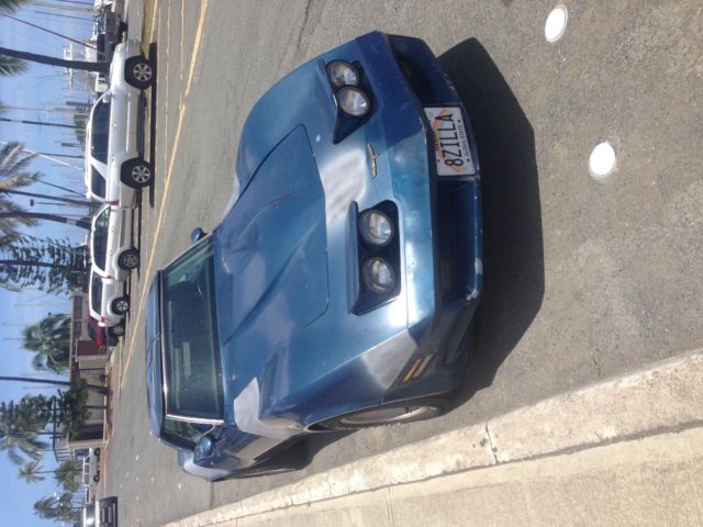 1981 Blue Chevrolet Corvette Convertible