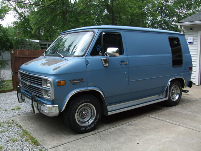 1981 Blue Chevrolet G20 Van