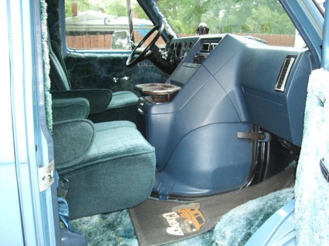 1981 Blue Chevrolet G20 Van
