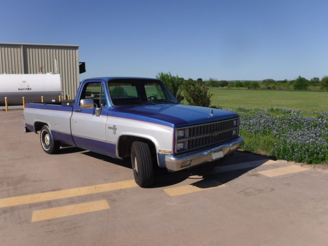 1981 Blue/Silver Chevrolet C/K Pickup 1500 Standard Cab Pickup