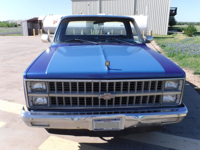 1981 Blue/Silver Chevrolet C/K Pickup 1500 Standard Cab Pickup