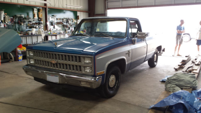 1981 Blue/Silver Chevrolet C/K Pickup 1500 Standard Cab Pickup