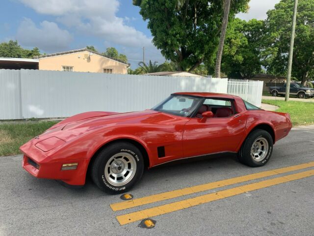 1981 Red Chevrolet Corvette