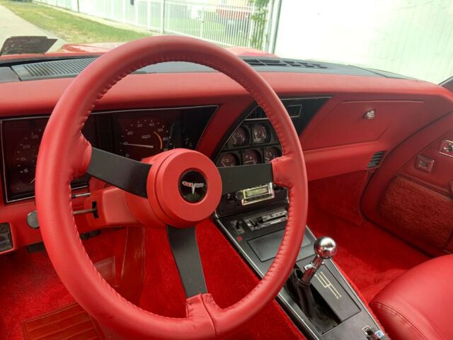 1981 Red Chevrolet Corvette