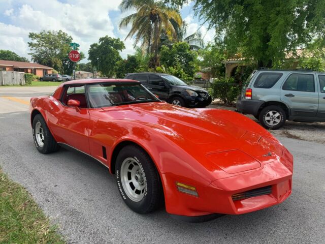 1981 Red Chevrolet Corvette