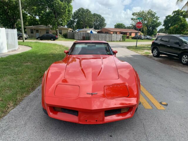 1981 Red Chevrolet Corvette