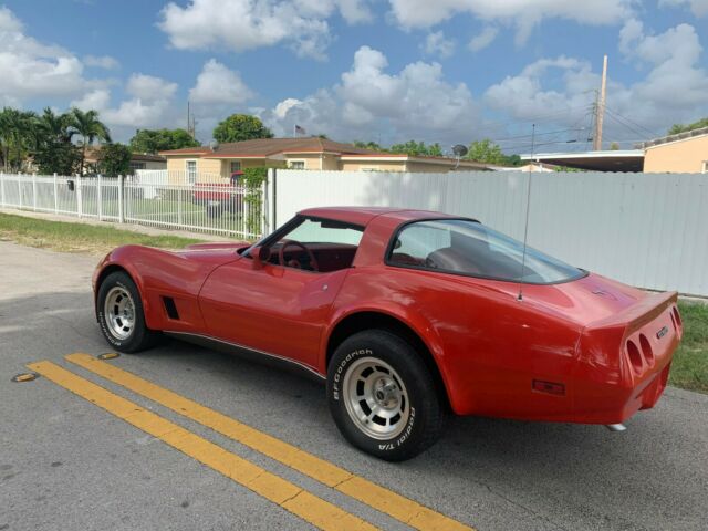1981 Red Chevrolet Corvette