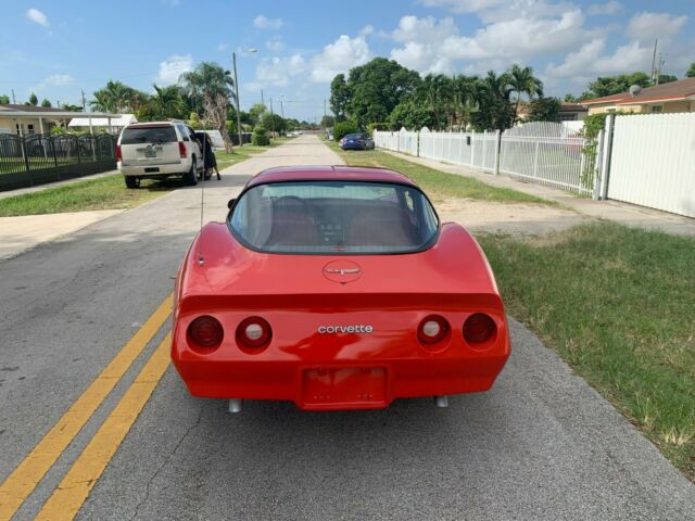 1981 Red Chevrolet Corvette