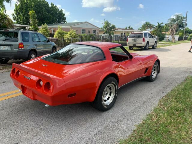 1981 Red Chevrolet Corvette