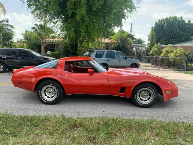 1981 Red Chevrolet Corvette