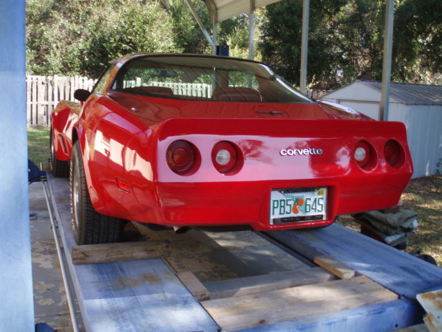 1981 Red Chevrolet Corvette Coupe