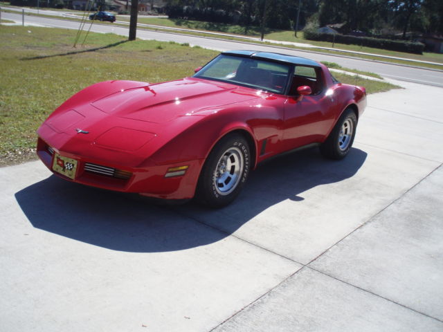 1981 Red Chevrolet Corvette Coupe