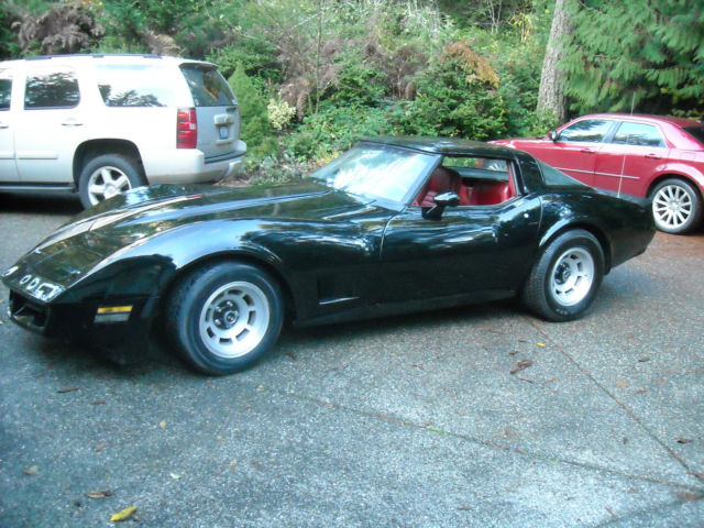 1981 Black Chevrolet Corvette Coupe