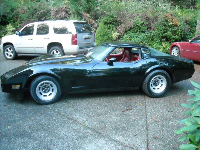 1981 Black Chevrolet Corvette Coupe