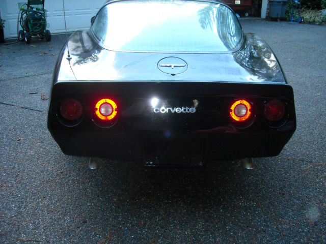 1981 Black Chevrolet Corvette Coupe