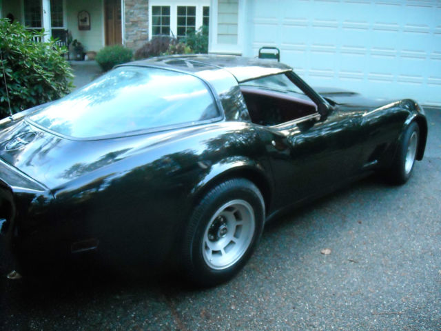 1981 Black Chevrolet Corvette Coupe