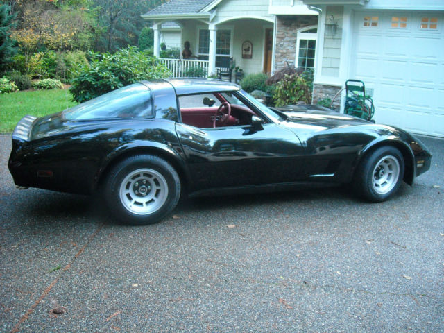 1981 Black Chevrolet Corvette Coupe