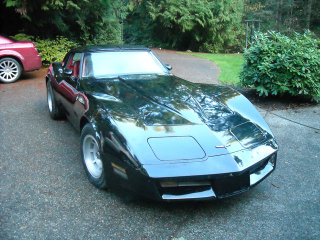 1981 Black Chevrolet Corvette Coupe