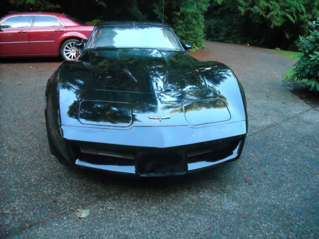 1981 Black Chevrolet Corvette Coupe