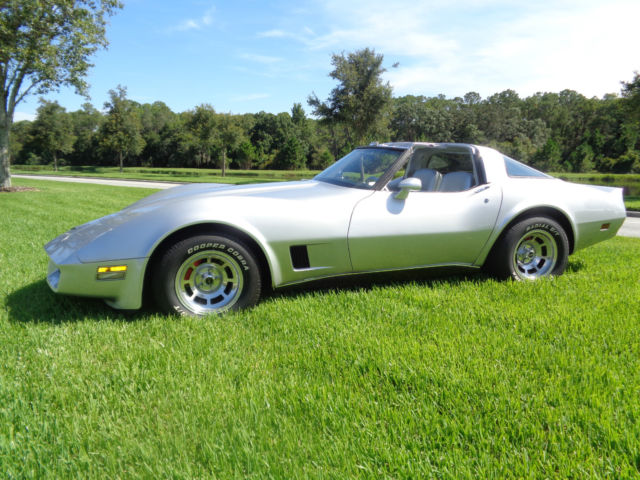 1981 Silver Chevrolet Corvette Coupe